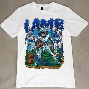 Ceedee Lamb Graphic T Shirt Dallas Cowboys Football Tee Nfl Fan Shirt 166